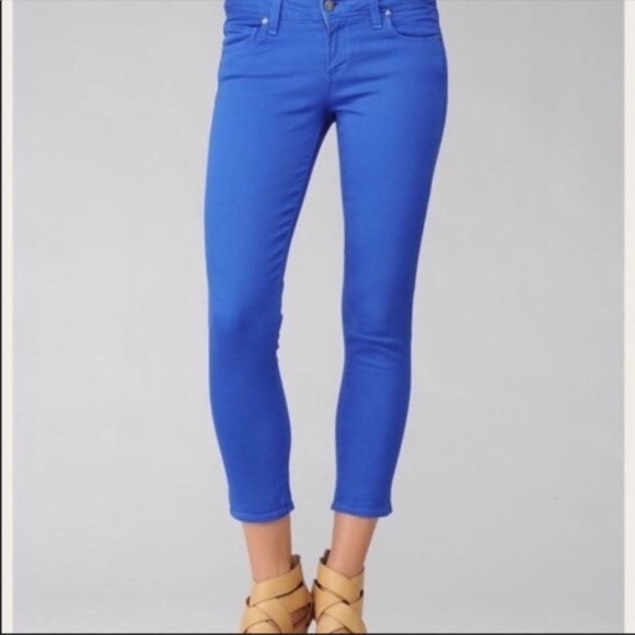 Paige Roxie Capri Electric Blue Size: 26 - Picture 3 of 11